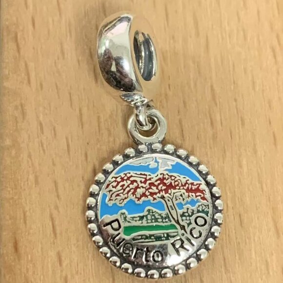 Pandora Jewelry - Pandora Puerto Rico Exclusive Charm, S925 Silver Bracelets